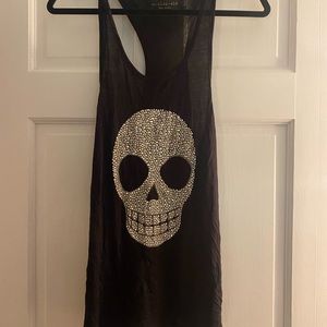 The Clas-sic studded skull tank